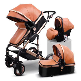 Belecoo Luxury Baby Stroller Travel System - Brown