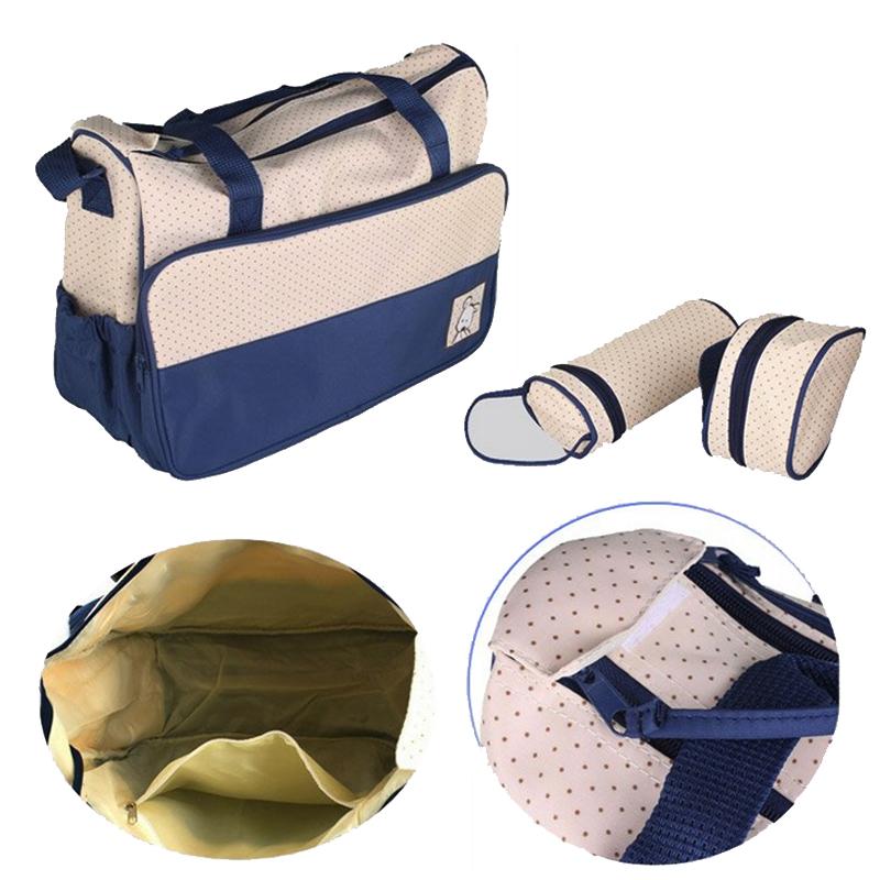 Multi Function Baby Bag Set Navy Blue| My Mom And Me