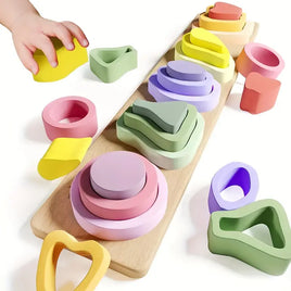 Wooden Sorting & Geometric Stacker