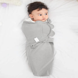 Grey Summer Cotton Baby Swaddling Blanket
