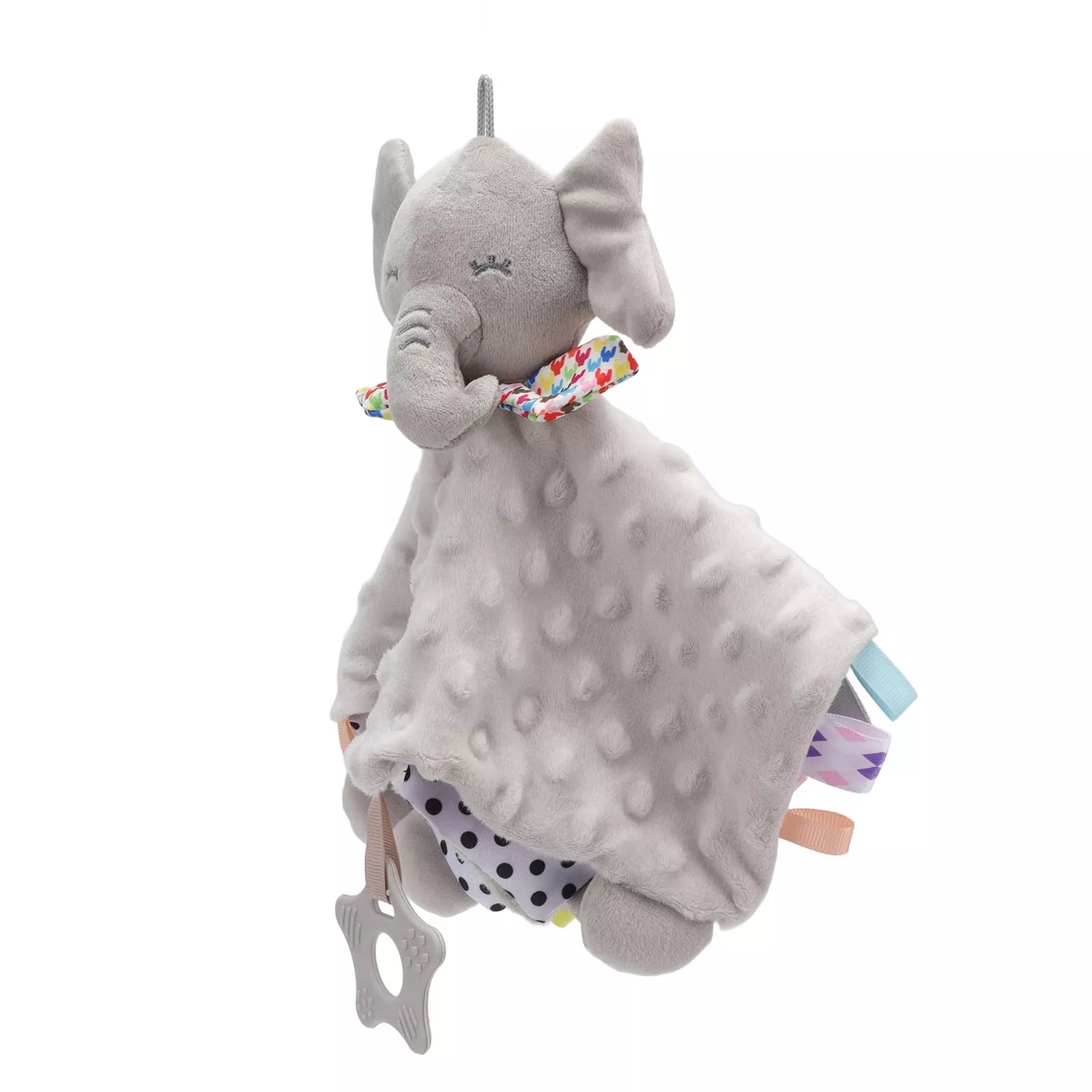 Loveys Elephant Baby Animal Security Blanket With Teether| My Mom