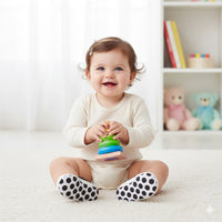 Baby Boy Sneakers - Black Polka Dots