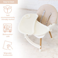 Wooden High Chair V2 - Khaki