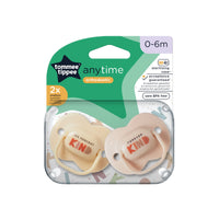 Tommee Tippee - Anytime Soother 2 Pack (0-6 Months)