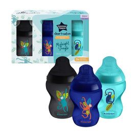 Tommee Tippee - 260ml Midnight Jungle 3 Pack - Blue