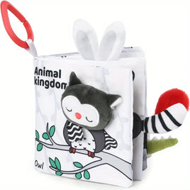 Soft Cloth Book with 3D Animal Tails - Animal Kingdom