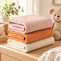 3-Piece Cotton Gauze Baby Swaddle Blanket Set 1