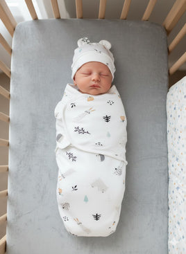 2pc Baby Swaddling Blanket - Forest