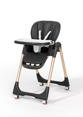 Foldable Baby High Chair - Black