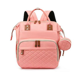 Multifunction baby back pack pink