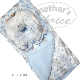 Baby Travel Blanket And Pillow - Diamond