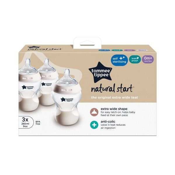 Tommee Tippee Closer To Nature CTN 260ML BOTTLE Pack 0M+| My