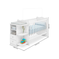 Amari Crib and Dresser Combo - White