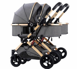 My Mom And Me -  2-in-1 Twin Travel System - Grey