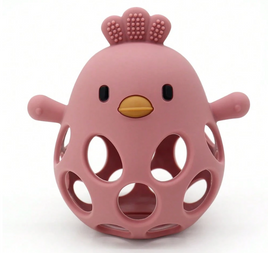 Silicone Chick Teething Toy - Pink