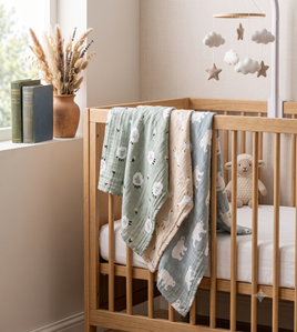 3-Pack Silky-Soft Cotton Muslin Swaddles - Sheep, Polar Bears &  Ducks