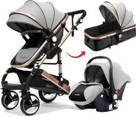 Belecoo Q3 Grey Series 3 in 1 Travel System
