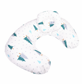 U Shaped Nursing Pillow - Trees