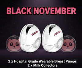 Bundle Deal - 2 x Hospital Grade Wearable Breast Pump & 2 x Milk Collectors