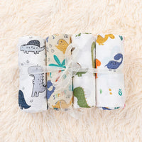 5-Pack Silky-Soft Bamboo Muslin Swaddles - Dinosaurs