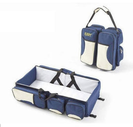 2-in-1 Travel Baby Bag - Blue