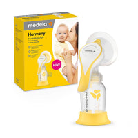 Medela - Harmony® Manual Breast Pump with PersonalFit Flex™, yellow and clear colour