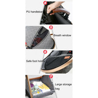 My Mom And Me - 3 in 1 Foldable Baby Stroller Travel System - Black
