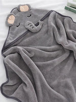 Baby Elephant Design Receiving Blanket