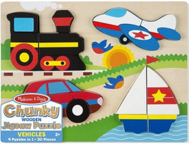 Chunky Wooden Jigsaw Puzzle - Vehicles (Age 2 Years+)