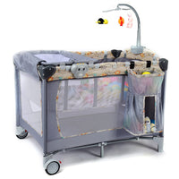 Portable Baby Camp Cot With Detachable Diaper Station
