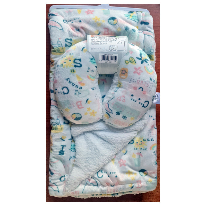 Baby Travel Blanket And Pillow Sunny| My Mom And Me - Main Image
