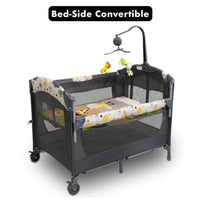Portable Baby Bedside Co-Sleeper Cot With Detachable Diaper Station