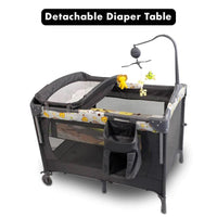 Portable Baby Bedside Co-Sleeper Cot With Detachable Diaper Station