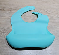 Silicone Baby Feeding Set - 3 Piece - Light Blue