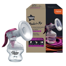 Tommee Tippee Closer To Nature - Manual Breast Pump , clear with purple handle