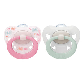 NUK - Signature Soother 2 Pack - Butterfly/White