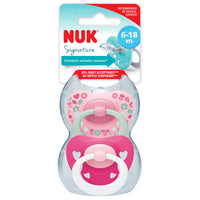 NUK - Signature Soother 2 Pack - Meadow/Pink