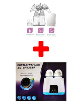 Bundle breast pump and bottle warmer