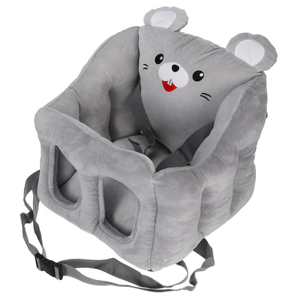 Baby Support Plush Seats , grey Mouse, 6 months to  24 months