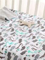 Animal Print Baby Swaddling Blanket