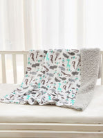 Animal Print Baby Swaddling Blanket