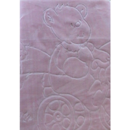 Baby Mink Blanket - Pink Bear, pink color, Size: 110 X 140CM