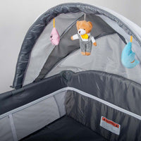 Baby Camp Cot - Sleepy - Grey