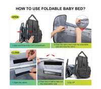Multi Function Baby Bag Backpack - Black