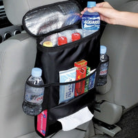 Back Seat Car Organiser For The Car With Cooler, Pockets For Bottles, Tissue Box And Snacks