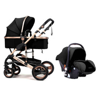 Belecoo Luxury Baby Stroller - Tyrant - Black