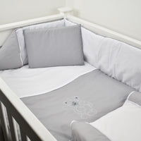 Cabbage Creek 5 Piece Baby Cot Linen Set   - Aeroplane Grey