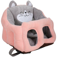 Baby Support Plush Seats , Peach and grey cat, 6 months to  24 months