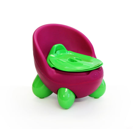 Nuovo Eggy Potty - Green/Pink , Pink outer with green inner and green legs, 12 months to 4 years