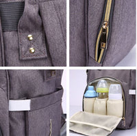 Baby Bag Backpack - Grey